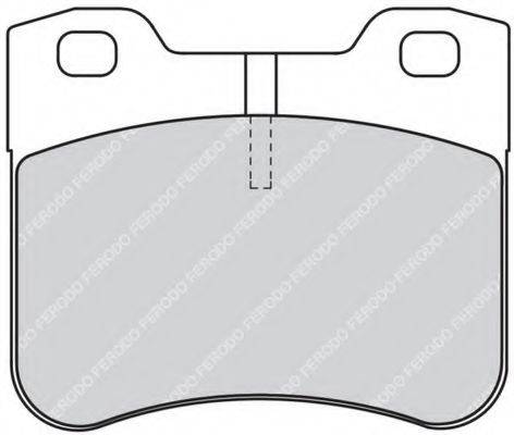 FERODO FDB1109 Комплект гальмівних колодок, дискове гальмо