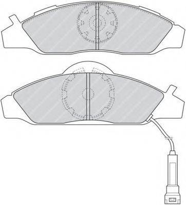 FERODO FDB1156 Комплект гальмівних колодок, дискове гальмо