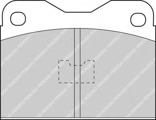 FERODO FDB123 Комплект гальмівних колодок, дискове гальмо