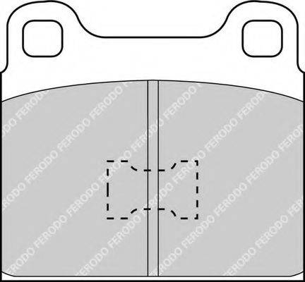 FERODO FDB128 Комплект гальмівних колодок, дискове гальмо