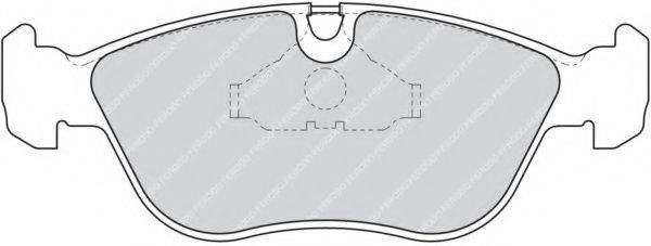 FERODO FDB1285 Комплект гальмівних колодок, дискове гальмо