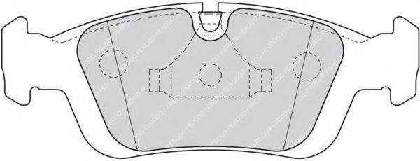 FERODO FDB1300 Комплект гальмівних колодок, дискове гальмо
