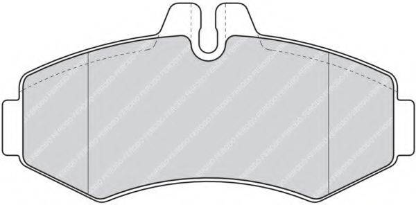 FERODO FDB1304 Комплект гальмівних колодок, дискове гальмо