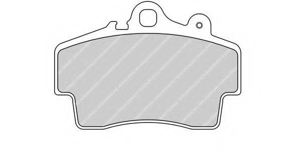 FERODO FDB1307 Комплект гальмівних колодок, дискове гальмо