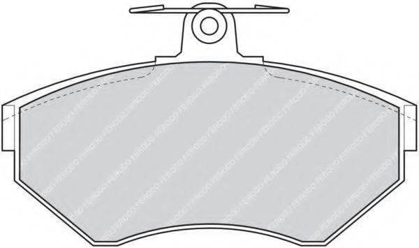 FERODO FDB1312 Комплект гальмівних колодок, дискове гальмо