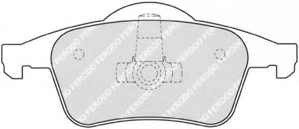 FERODO FDB1383 Комплект гальмівних колодок, дискове гальмо