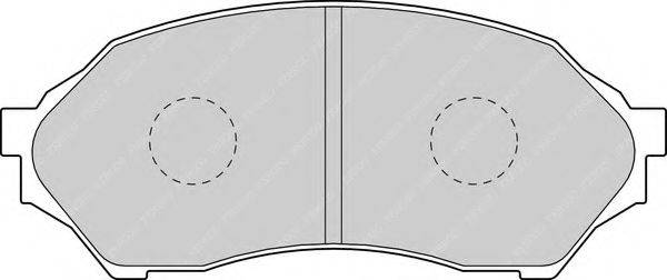FERODO FDB1455 Комплект гальмівних колодок, дискове гальмо