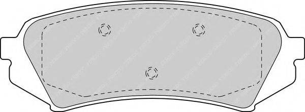 FERODO FDB1457 Комплект гальмівних колодок, дискове гальмо