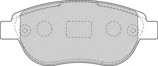 FERODO FDB1476 Комплект гальмівних колодок, дискове гальмо