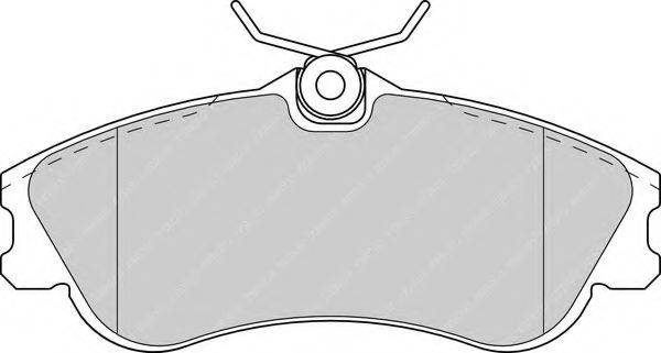 FERODO FDB1477 Комплект гальмівних колодок, дискове гальмо