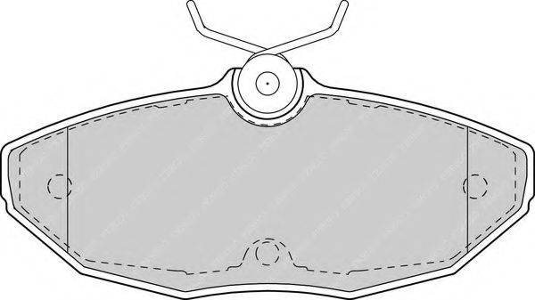 FERODO FDB1486 Комплект гальмівних колодок, дискове гальмо