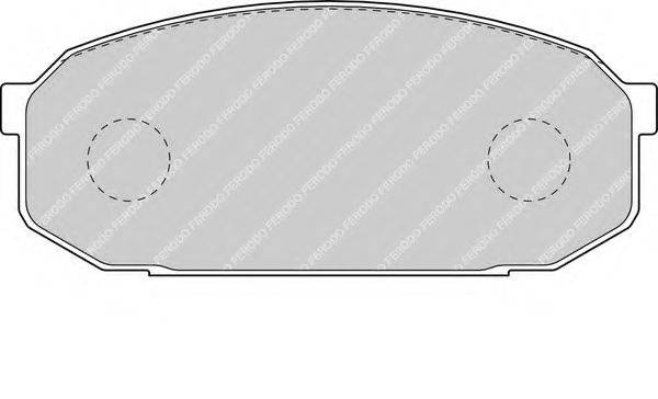 FERODO FDB1503 Комплект гальмівних колодок, дискове гальмо
