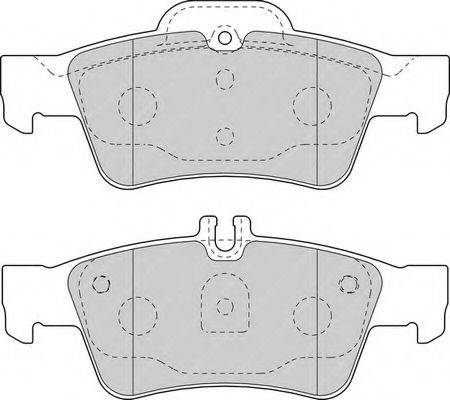 FERODO FDB1526 Комплект гальмівних колодок, дискове гальмо
