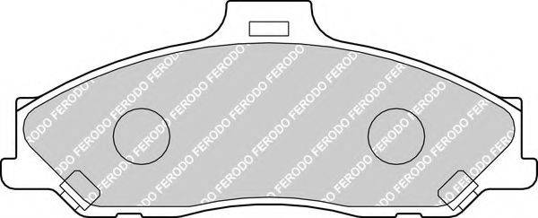 FERODO FDB1527 Комплект гальмівних колодок, дискове гальмо