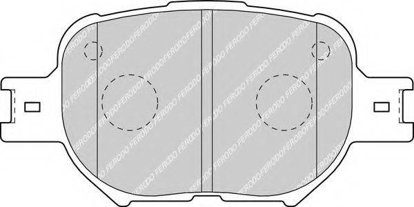 FERODO FDB1528 Комплект гальмівних колодок, дискове гальмо