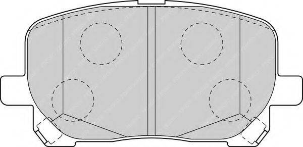 FERODO FDB1529 Комплект гальмівних колодок, дискове гальмо