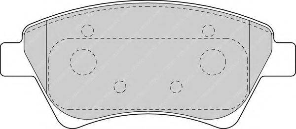 FERODO FDB1544 Комплект гальмівних колодок, дискове гальмо