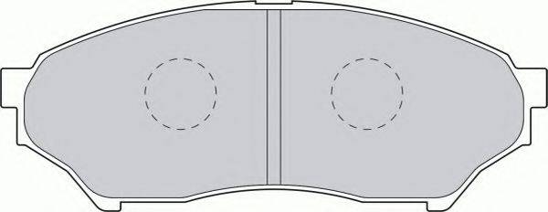 FERODO FDB1596 Комплект гальмівних колодок, дискове гальмо