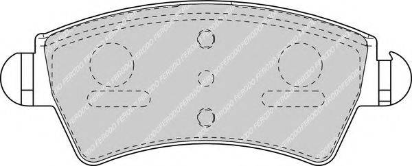 FERODO FDB1599 Комплект гальмівних колодок, дискове гальмо