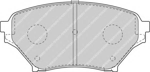FERODO FDB1600 Комплект гальмівних колодок, дискове гальмо