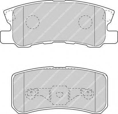 FERODO FDB1604 Комплект гальмівних колодок, дискове гальмо