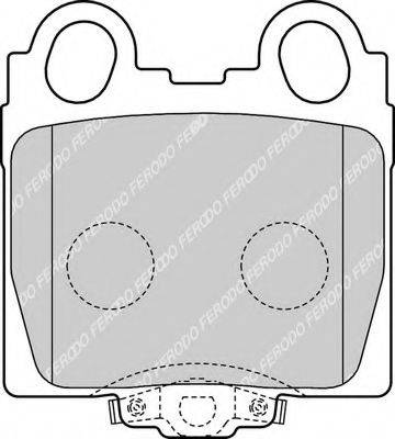 FERODO FDB1610 Комплект гальмівних колодок, дискове гальмо