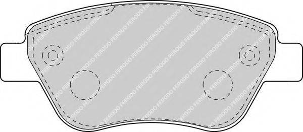 FERODO FDB1666 Комплект гальмівних колодок, дискове гальмо