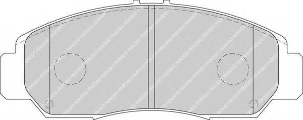 FERODO FDB1669 Комплект гальмівних колодок, дискове гальмо