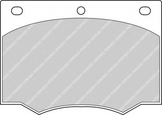 FERODO FDB168 Комплект гальмівних колодок, дискове гальмо