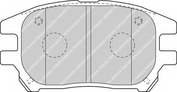 FERODO FDB1697 Комплект гальмівних колодок, дискове гальмо