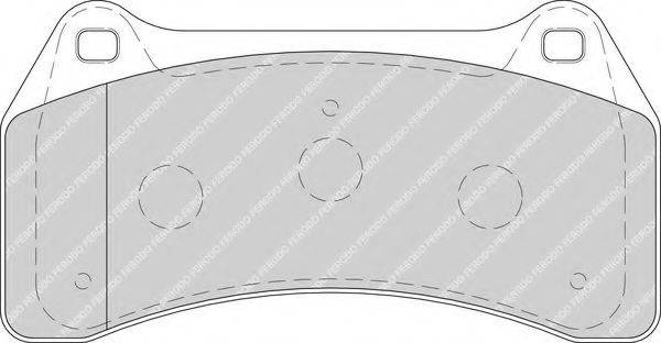 FERODO FDB1712 Комплект гальмівних колодок, дискове гальмо