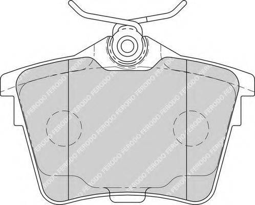FERODO FDB1727 Комплект гальмівних колодок, дискове гальмо