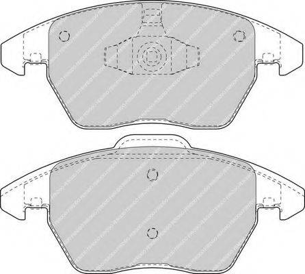 FERODO FDB1728 Комплект гальмівних колодок, дискове гальмо