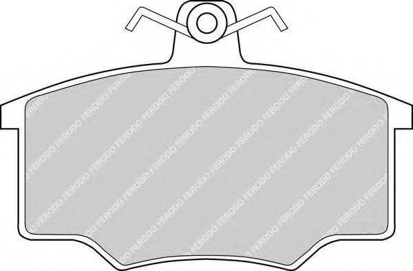 FERODO FDB175 Комплект гальмівних колодок, дискове гальмо