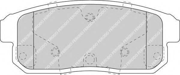 FERODO FDB1759 Комплект гальмівних колодок, дискове гальмо