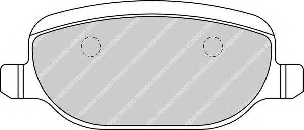 FERODO FDB1796 Комплект гальмівних колодок, дискове гальмо