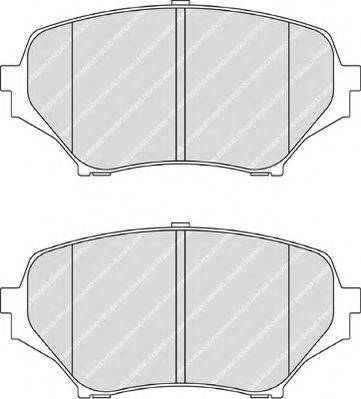 FERODO FDB1893 Комплект гальмівних колодок, дискове гальмо