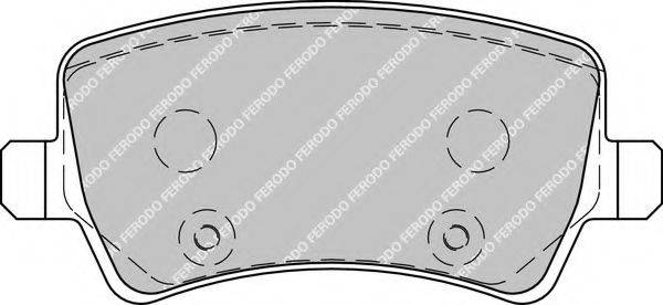 FERODO FDB1918 Комплект гальмівних колодок, дискове гальмо