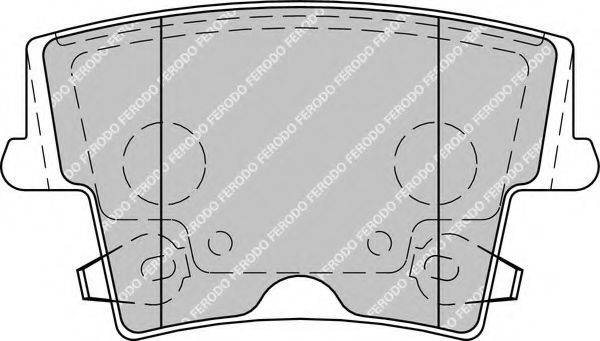 FERODO FDB1953 Комплект гальмівних колодок, дискове гальмо
