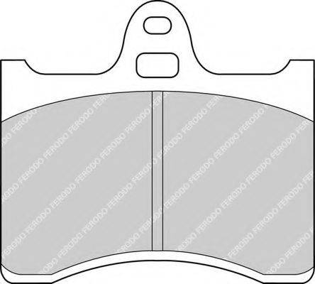 FERODO FDB196 Комплект гальмівних колодок, дискове гальмо