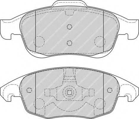FERODO FDB1971 Комплект гальмівних колодок, дискове гальмо