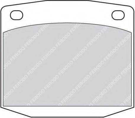 FERODO FDB199 Комплект гальмівних колодок, дискове гальмо