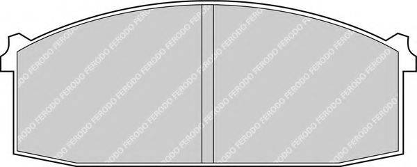 FERODO FDB225 Комплект гальмівних колодок, дискове гальмо