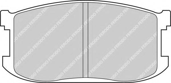 FERODO FDB241 Комплект гальмівних колодок, дискове гальмо