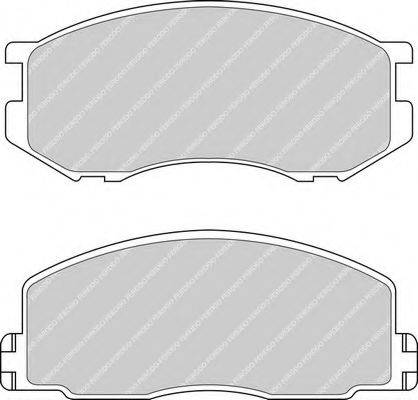 FERODO FDB306 Комплект гальмівних колодок, дискове гальмо