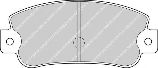 FERODO FDB360 Комплект гальмівних колодок, дискове гальмо