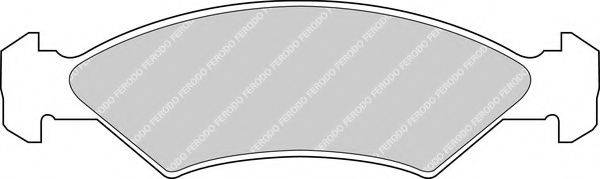 FERODO FDB365 Комплект гальмівних колодок, дискове гальмо