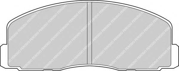 FERODO FDB368 Комплект гальмівних колодок, дискове гальмо