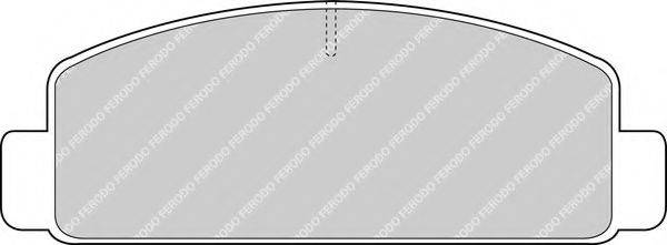 FERODO FDB371 Комплект гальмівних колодок, дискове гальмо