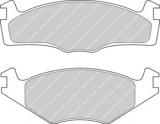 FERODO FDB392 Комплект гальмівних колодок, дискове гальмо